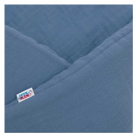 Muślinowy rożek wiązany New Baby niebieski