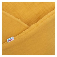 Muślinowy rożek wiązany New Baby musztardowy