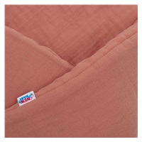 Muślinowy rożek wiązany New Baby różowy