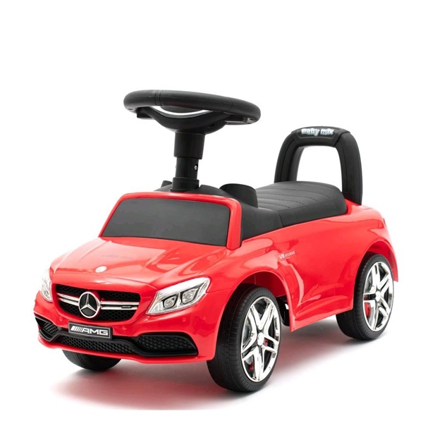 DRUGA JAKOŚĆ Dziecięcy jeździk Mercedes Benz AMG C63 Coupe Baby Mix czerwony