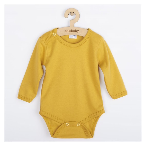 Niemowlęce body New Baby Classic II musztarda