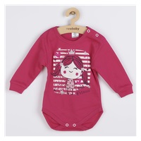 2-częściowy komplet bawełniany New Baby Funny różowo-niebieski