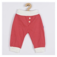 2-częściowy komplet bawełniany New Baby Funny ecru-różowy