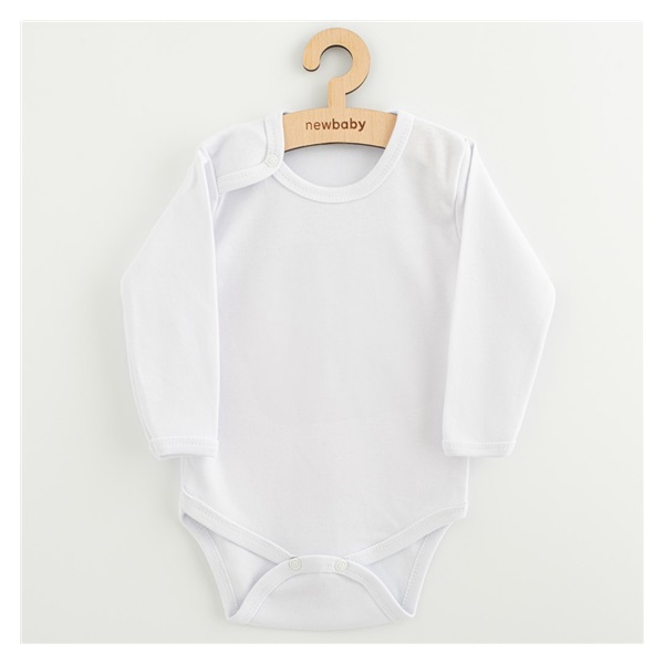 Body z długim rękawem New Baby II - białe