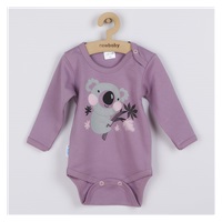 Dwuczęściowy bawełniany komplet New Baby Rebel lila