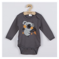 Dwuczęściowy bawełniany komplet New Baby Rebel graphit