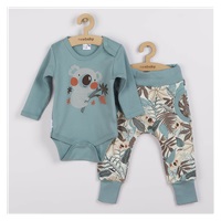 Dwuczęściowy bawełniany komplet New Baby Rebel mint