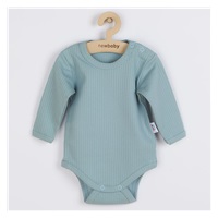 Bawełniane body z długim rękawem New Baby Practical zielone