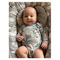 Niemowlęce body New Baby Rebel lila