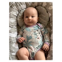 Niemowlęce body New Baby Rebel lila