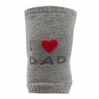 Dziecięce nakolanniki New Baby z ABS I Love Mum and Dad szare
