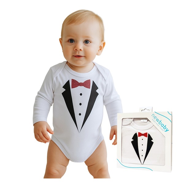 Body z nadrukiem New Baby garnitura