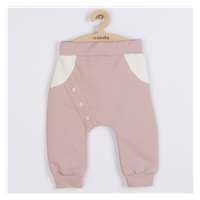 Niemowlęce bawełniane spodnie New Baby The Best różowe