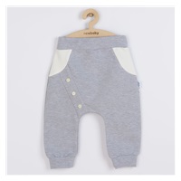 Niemowlęce bawełniane spodnie New Baby The Best szare