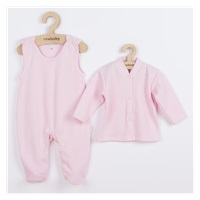 Dwuczęściowy bawełniany komplet New Baby Sweetie różowy