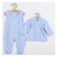Dwuczęściowy bawełniany komplet New Baby Sweetie niebieski