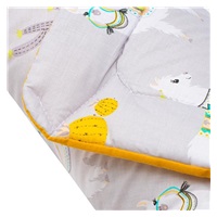 Becik New Baby lama szaro-musztardowy