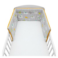 3-częściowa pościel New Baby 90/120 cm lama szaro-musztardowa