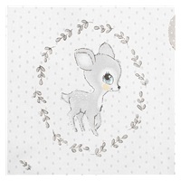 3-częściowa pościel New Baby 100/135 Sarenka szaro-różowa