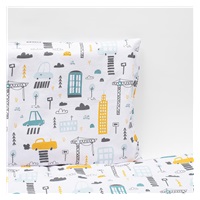 3-częściowa pościel New Baby 90/120 cm Miasto musztarda