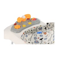 Chodzik Baby Mix z kierownicą i silikonowymi kółkami cappucino