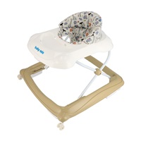 Chodzik Baby Mix z kierownicą i silikonowymi kółkami cappucino