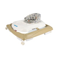 Chodzik Baby Mix z kierownicą i silikonowymi kółkami cappucino