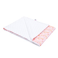 Dziecięcy kocyk z Minki New Baby Harmony różowy 70x100 cm