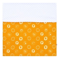 Dziecięcy kocyk z Minki New Baby Zwierzątka musztardowy 70x100 cm