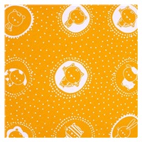 Dziecięcy kocyk z Minki New Baby Zwierzątka musztardowy 70x100 cm