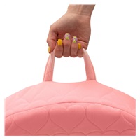 Dziecięcy fotelik z Welwet New Baby Serduszka różowy