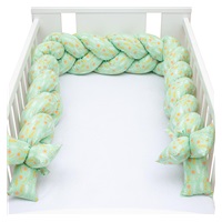 Ochraniacz do łóżeczka warkocz New Baby Harmony zielony