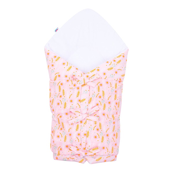 Klasyczny rożek wiązany New Baby Harmony różowy