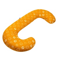 Poduszka do karmienia New Baby w kształcie C Zwierzątka musztardowa