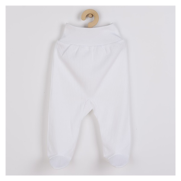 Niemowlęce półśpiochy New Baby Stripes białe