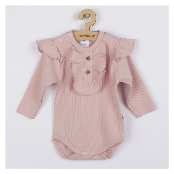 Niemowlęce body New Baby Stripes różowe