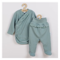 2-częściowy niemowlęcy komplet New Baby Stripes iceberg