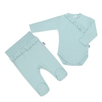 2-częściowy niemowlęcy komplet New Baby Stripes iceberg