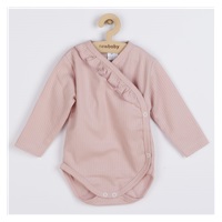 2-częściowy niemowlęcy komplet New Baby Stripes różowy