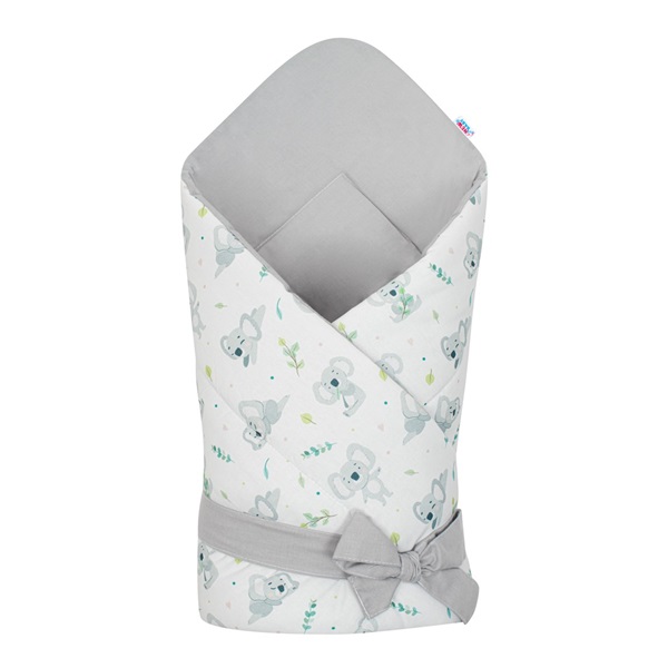 Dwustronny becik  New Baby 75x75 cm koala