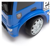 DRUGA JAKOŚĆ Dziecięcy jeździk z dźwiękiem Mercedes Baby Mix POLICE niebieski