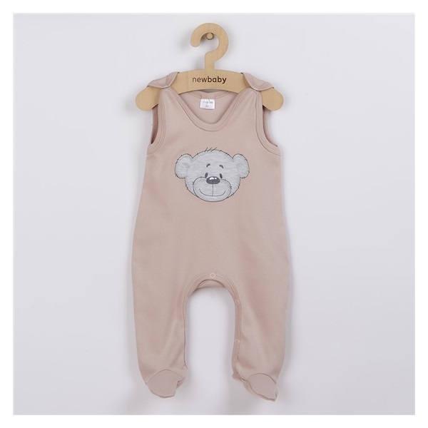 Niemowlęce bawełniane śpiochy New Baby BrumBrum old pink