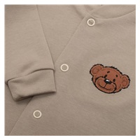 Bawełniany pajac niemowlęcy New Baby BrumBrum latte