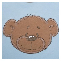 Niemowlęce bawełniane body z krótkim rękawem New Baby BrumBrum blue brown