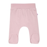 Niemowlęce bawełniane półśpiochy New Baby BrumBrum old pink