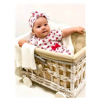 Niemowlęca bawełniana sukienka z opaską New Baby Strawbery