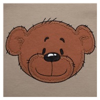 Niemowlęce bawełniane śpiochy New Baby BrumBrum latte