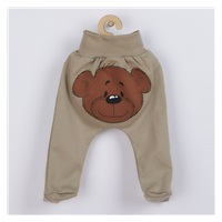 Niemowlęce bawełniane półśpiochy New Baby BrumBrum latte