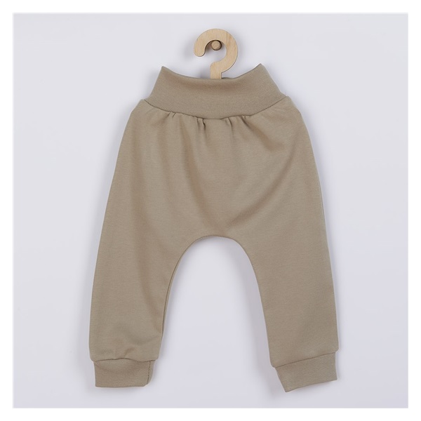 Niemowlęce bawełniane spodnie New Baby BrumBrum latte