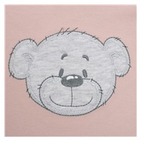 Niemowlęce całkowicie rozpinane bawełniane body New Baby BrumBrum old pink